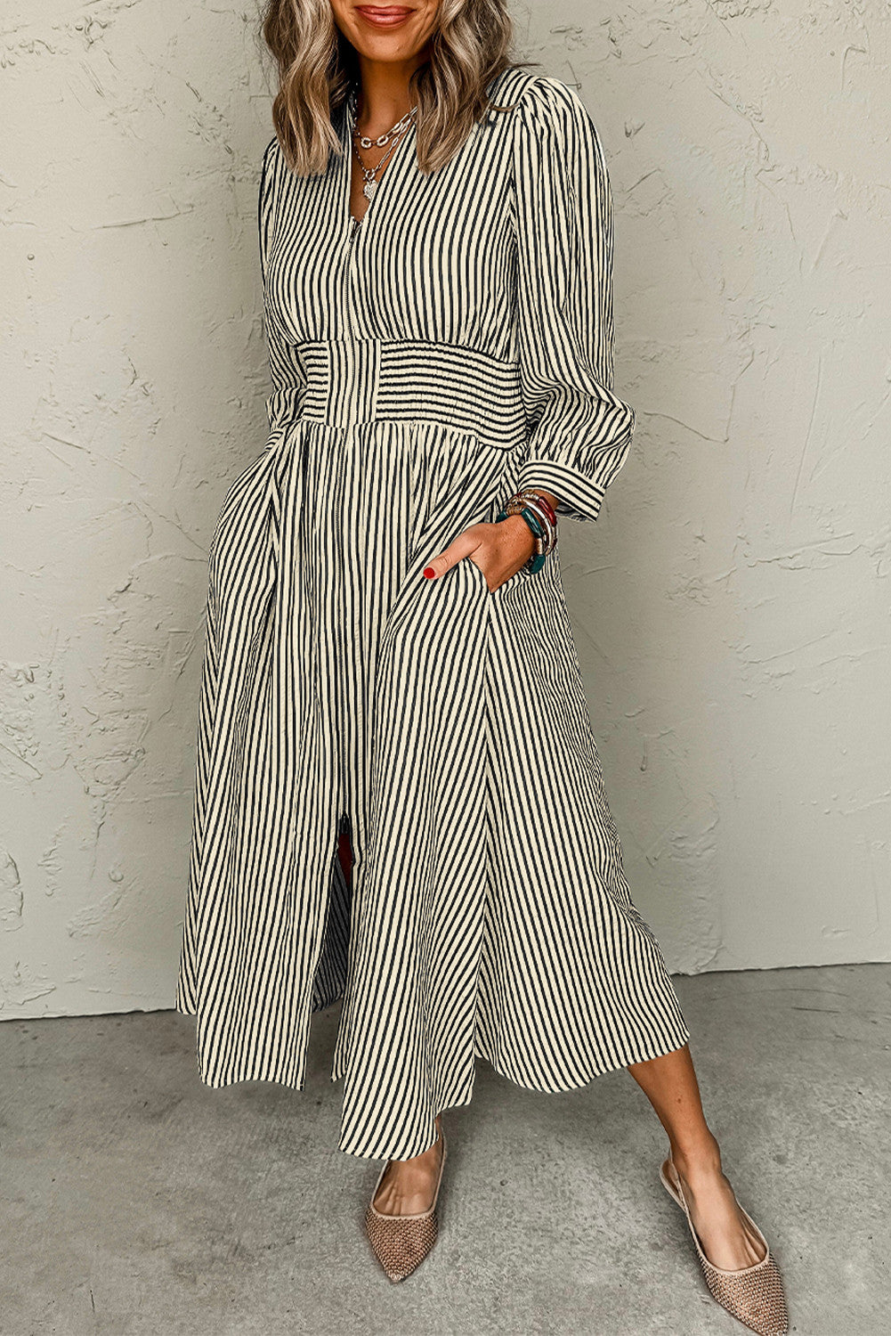 Clinched Midi Dress RTS