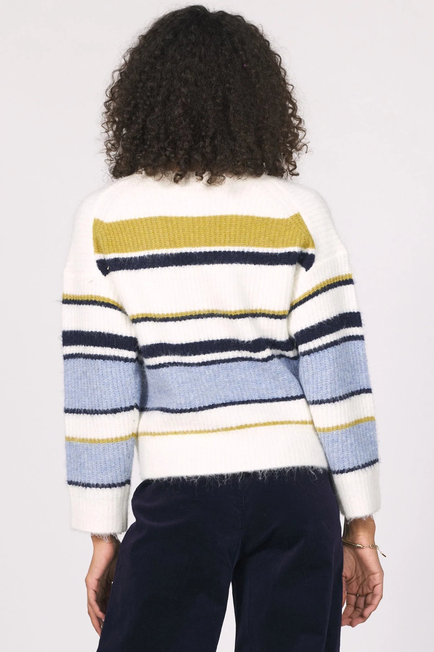 Sasha Striped Cardigan Sweater