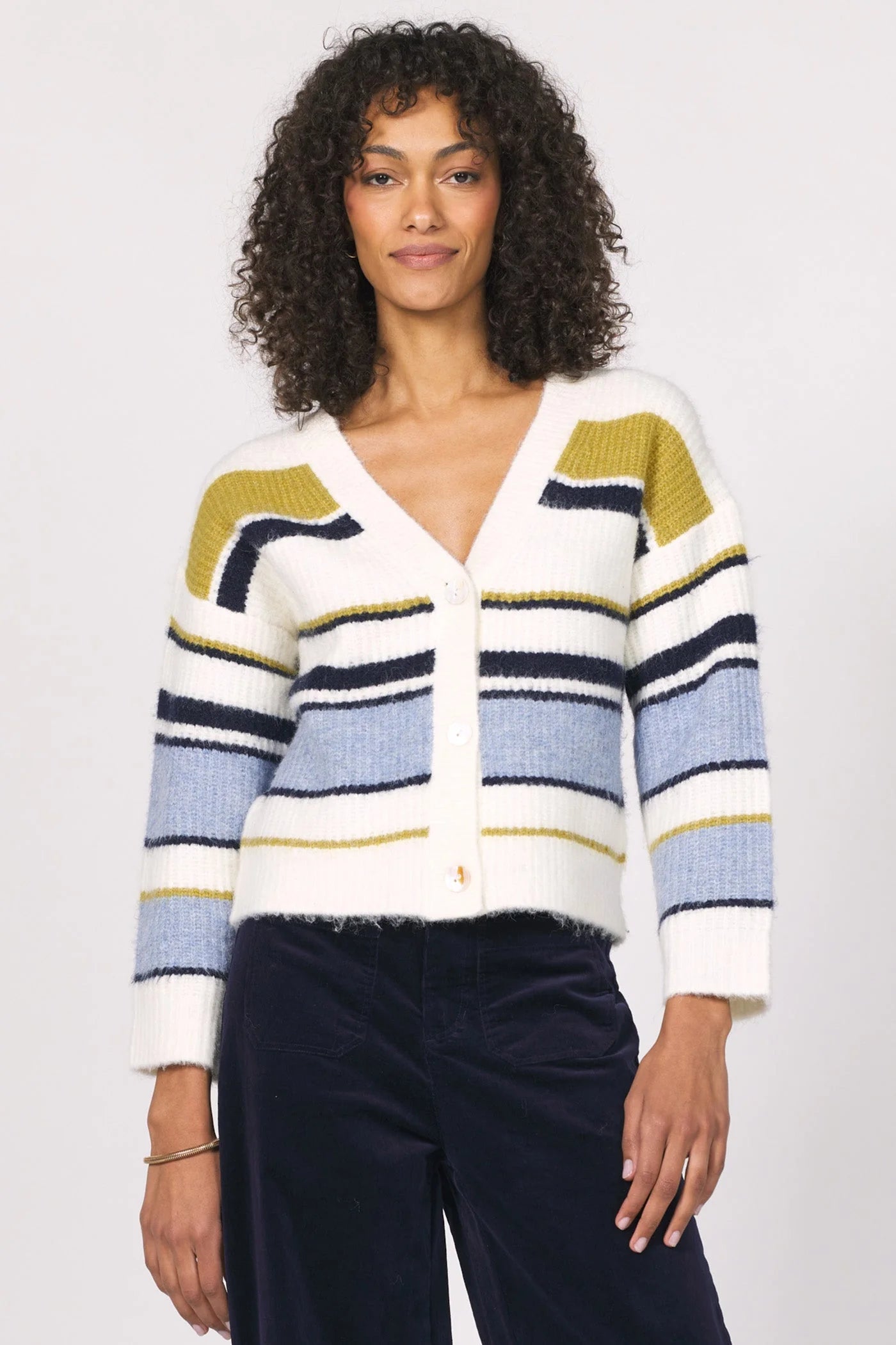 Sasha Striped Cardigan Sweater