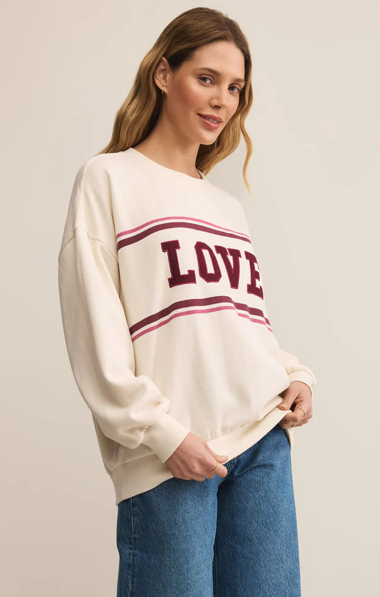 Oversized Love Sweatshirt Vanilla Ice
