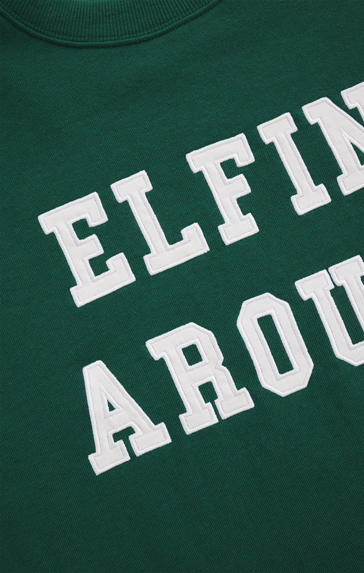 Elfin' Around Holiday Sweatshirt Mistletoe