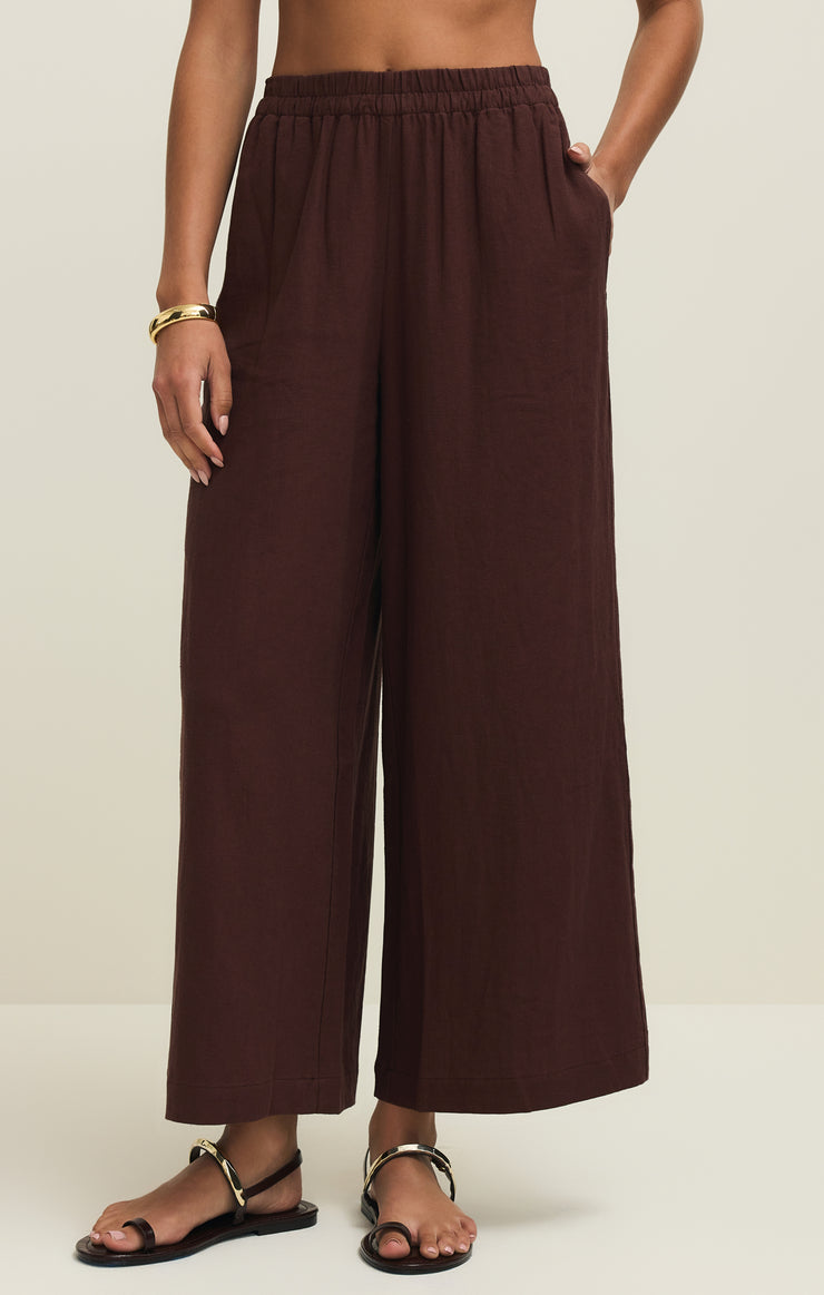 Scout Linen Pant Chocolate Cherry