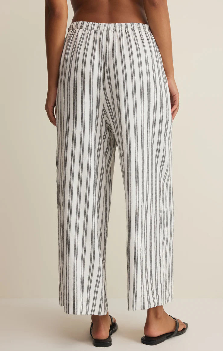 The Perfect Striped Pant White