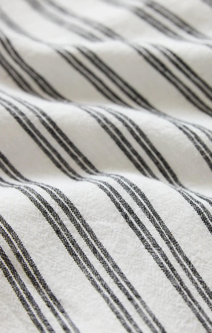 The Perfect Striped Pant White