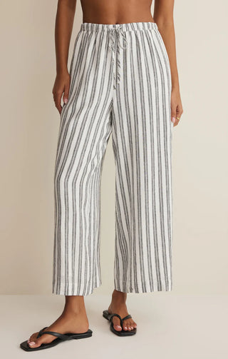 The Perfect Striped Pant White