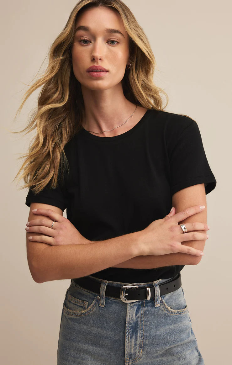 Tourist Knit Jersey Tee Black