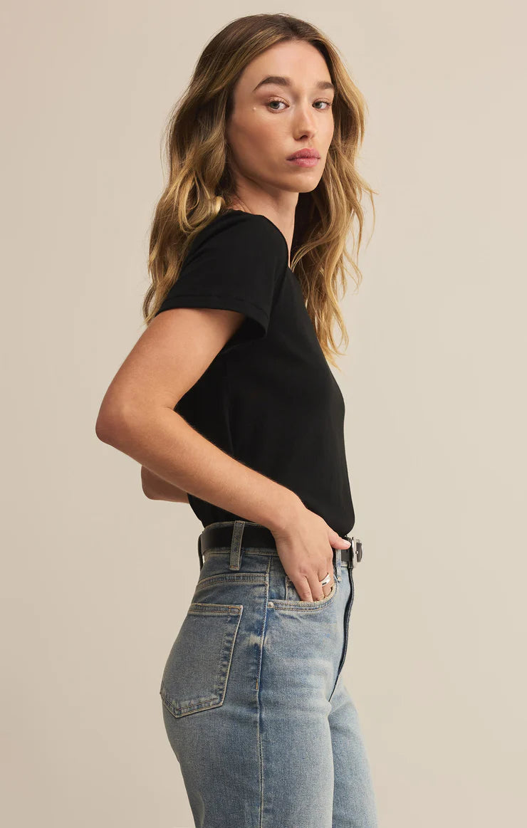 Tourist Knit Jersey Tee Black