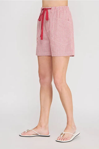 Allie Rose Bottoms - Shorts Striped Twill Shorts