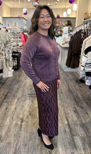b.young Bottoms - Skirts Sale Textured Midi Skirt 1/26