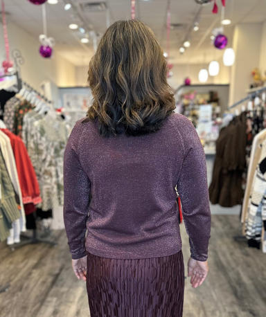 b.young Tops - Outerwear - Cardigans Final Sale Sparkle Button Down Cardigan