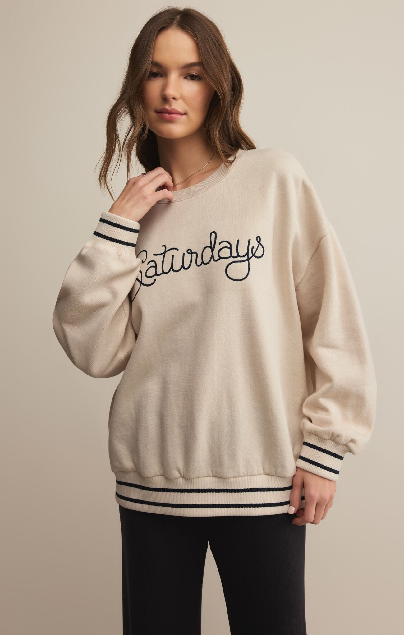 Sale Oversized Saturdays Sweatshirt