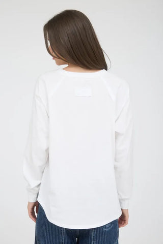 Blu Pepper Tops - Pullover USA Graphic Ragland Long Sleeve Knit Top