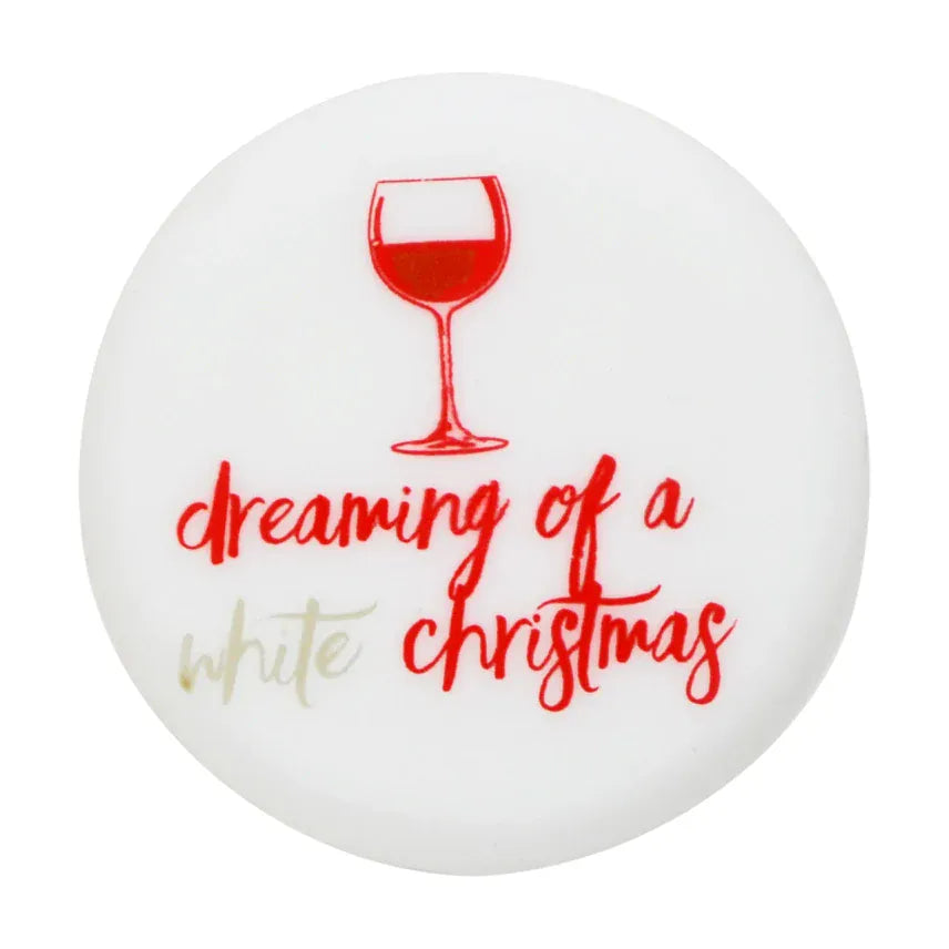 CapaBunga Home - Drinkware Dreaming of a white Christmas Christmas Wine Caps 6 Styles