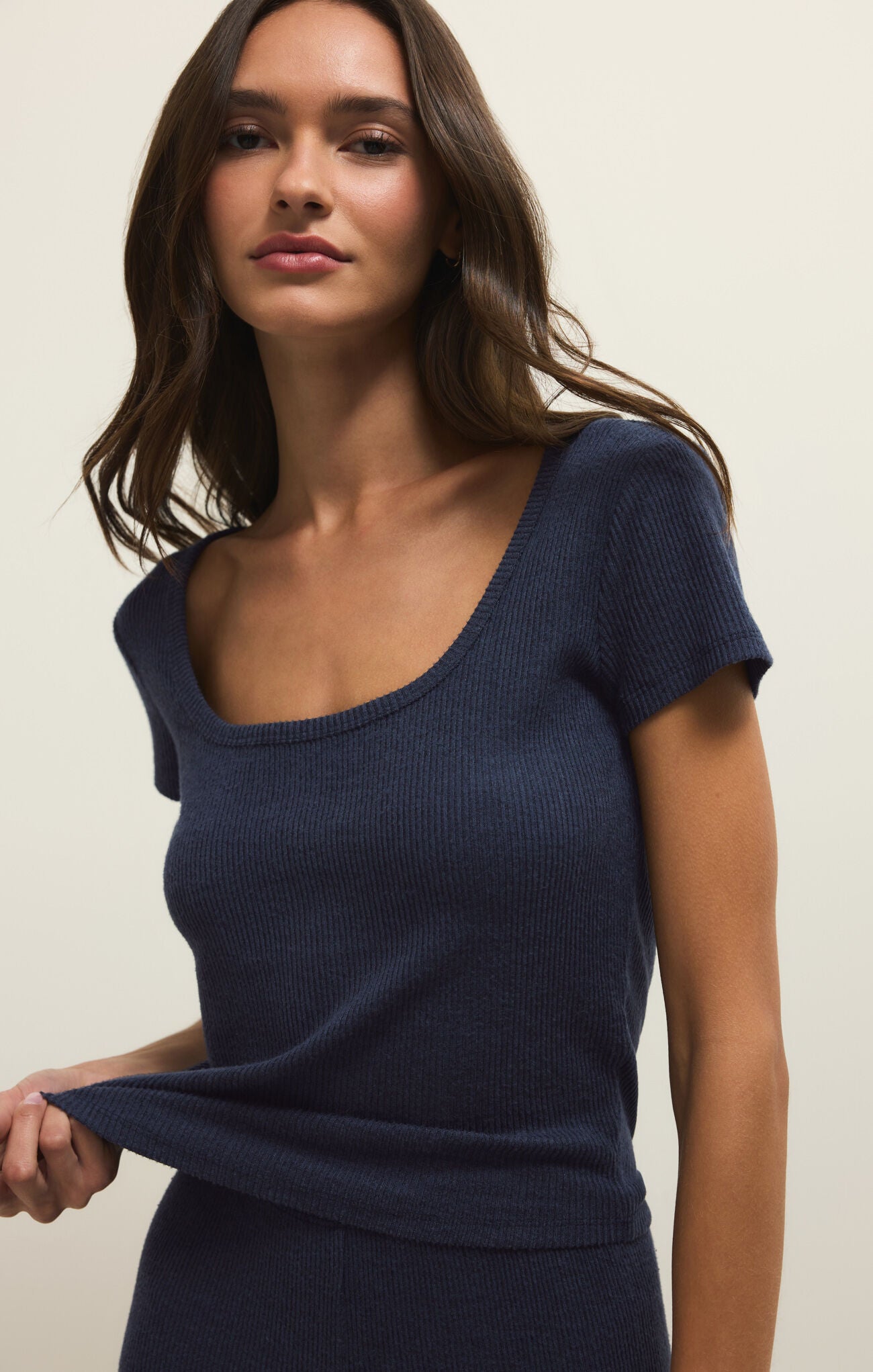 Flower Market Rib Tee Eclipse