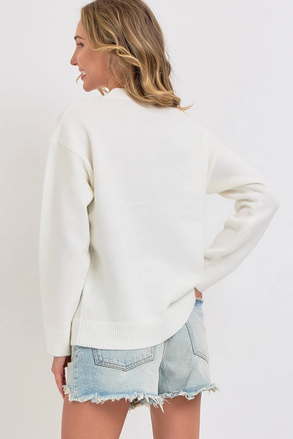 Holly Jolly Sequin Christmas Sweater