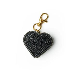 Crush Accessories - Key Chains Black Crystals Charm Alarm 2-in-1 Alarm & Flashlight 3 colors
