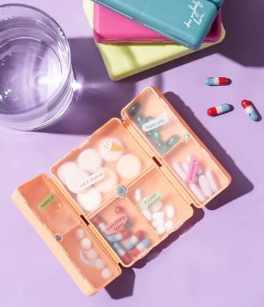Crush Home - Personal Care Everything's Fine Pill & Vitamin Case 4 Colors