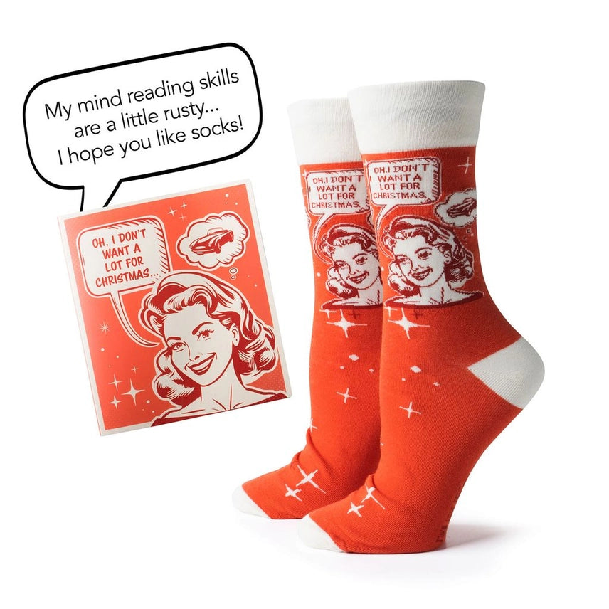 Two Left Feet Holiday Gift Card & Sock Set 6 Designs