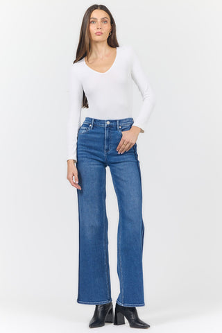 Dear John bottoms - Jeans Margot Straight Leg Mid Rise Jeans Drifting