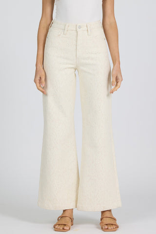 Dear John Bottoms - Pants 24 Fiona High Rise Wide Leg Jeans White Lace