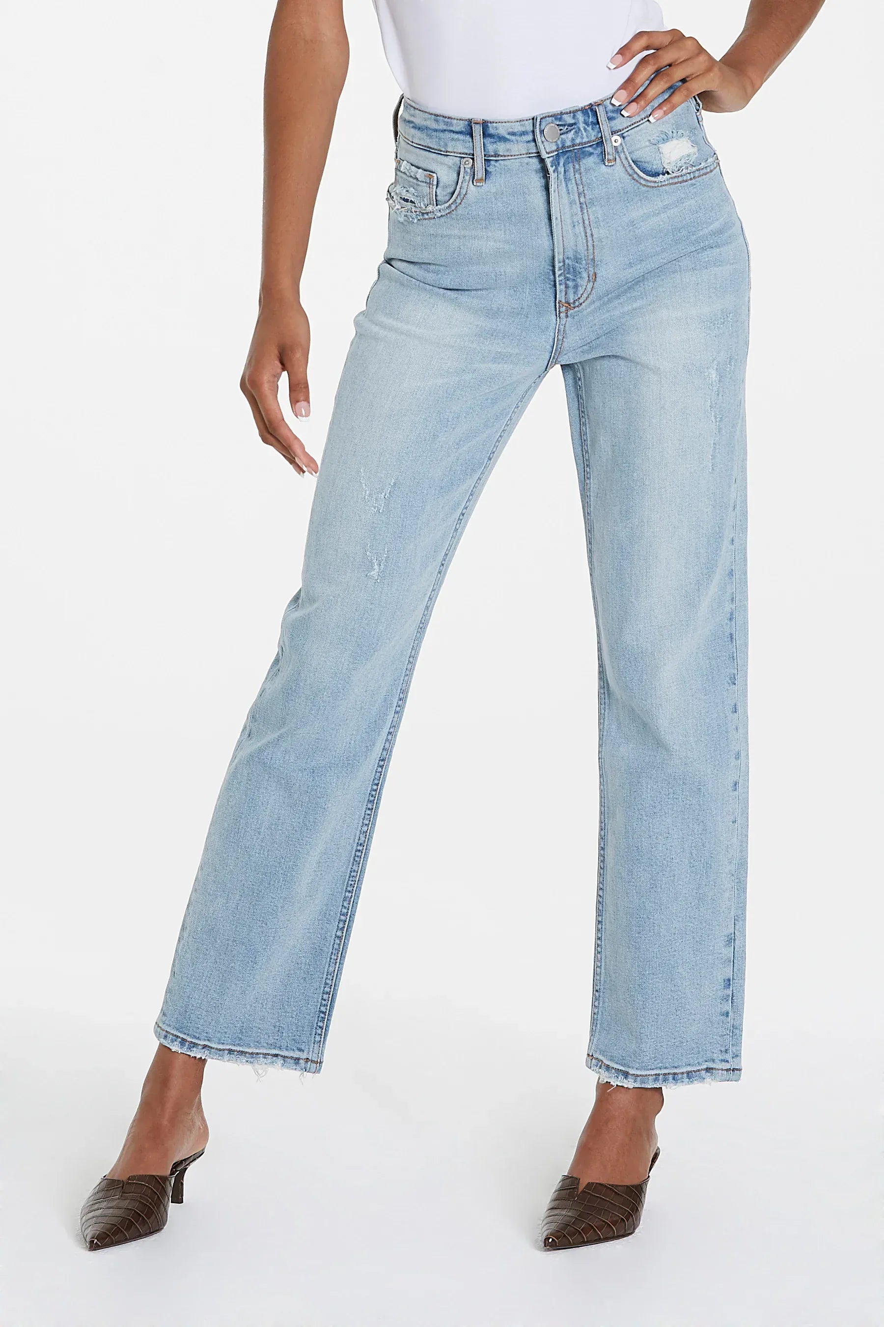 Dear John Bottoms - Pants 25 Final Sale 90s Ultra High Rise Ankle Straight Jeans Calabasas
