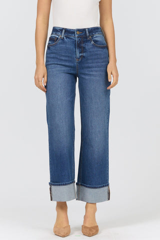 Dear John Bottoms - Pants 25 Holly High Rise Cuffed Jeans French Street