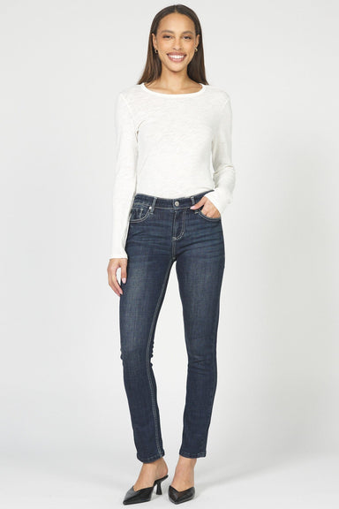 Dear John Bottoms - Pants Blaire Mid-Rise Slim Straight Jeans Lennon
