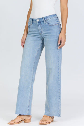 Dear John Bottoms - Pants Drew Straight Leg Low-Rise Jeans Hazey Blue