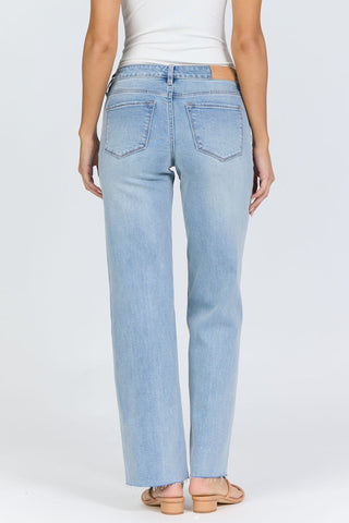 Dear John Bottoms - Pants Drew Straight Leg Low-Rise Jeans Hazey Blue