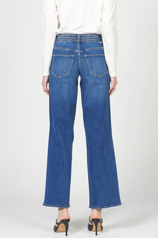 Dear John Bottoms - Pants Taylor Straight Leg Mid-Rise Jeans Violet Blue