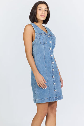 Dear John Dresses Zamira Sleeveless Denim Dress