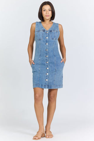 Dear John Dresses Zamira Sleeveless Denim Dress