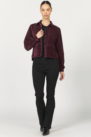 Dear John Outerwear - Jackets Cropped Gina Long Sleeve Jacket Fig