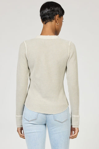 Dear John Tops - Blouse Luna Thermal Henley Top Abbey Stone