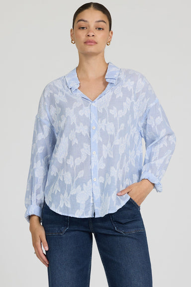 Dear John Tops - Blouse Xsm Adrianna Long Sleeve Floral Burnout Top