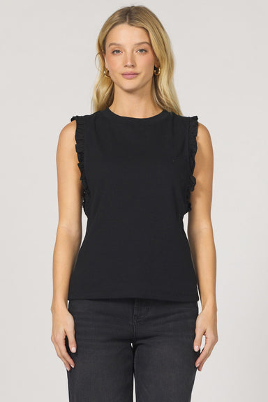Dear John Tops - Blouse Xsm Sale Bridgette Ruffle Trim Sleeveless Top