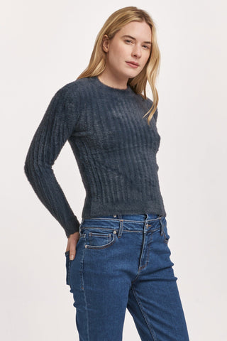 Dear John Tops - Sweaters Final Sale Carrey Mid Neck Long Sleeve Sweater