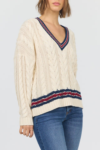 Dear John Tops - Sweaters Kairi Sweater Academy Stripes