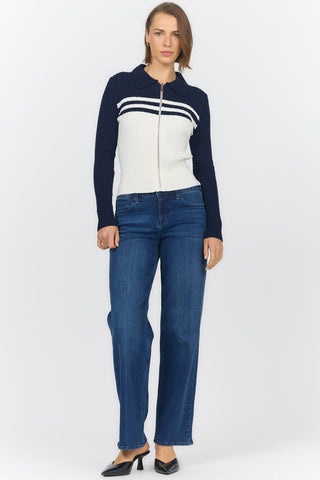 Dear John Tops - Sweaters Nola Long Sleeve Zip Up Sweater
