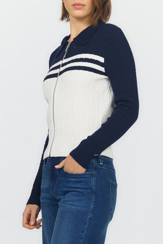 Dear John Tops - Sweaters Nola Long Sleeve Zip Up Sweater