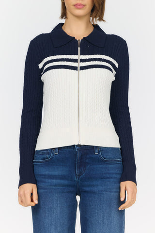 Dear John Tops - Sweaters Sm Nola Long Sleeve Zip Up Sweater