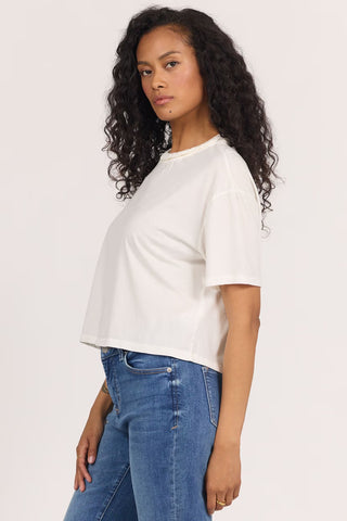 Dear John Tops - T-Shirts Alba Garment Dye Short Sleeve Top White