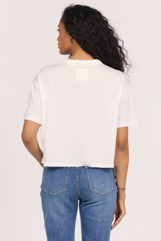Dear John Tops - T-Shirts Alba Garment Dye Short Sleeve Top White