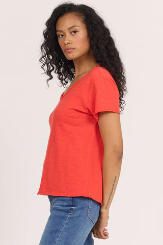 Dear John Tops - T-Shirts Vanya Short Sleeve T-Shirt Poppy Red