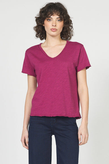 Dear John Tops - T-Shirts Xsm Vanya Short Sleeve T-Shirt Beaujolais