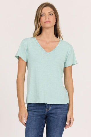 Dear John Tops - T-Shirts Xsm Vanya Short Sleeve T-Shirt Canal Blue