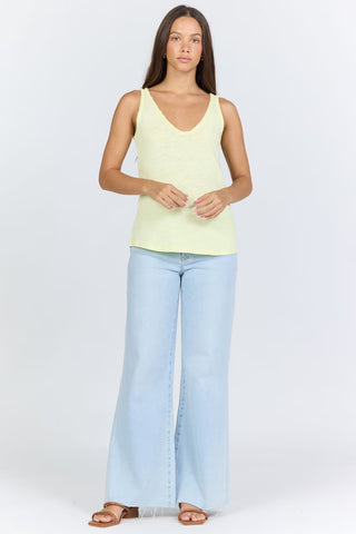 Dear John Tops - Tank Top Sirena Tank Top Wax Yellow
