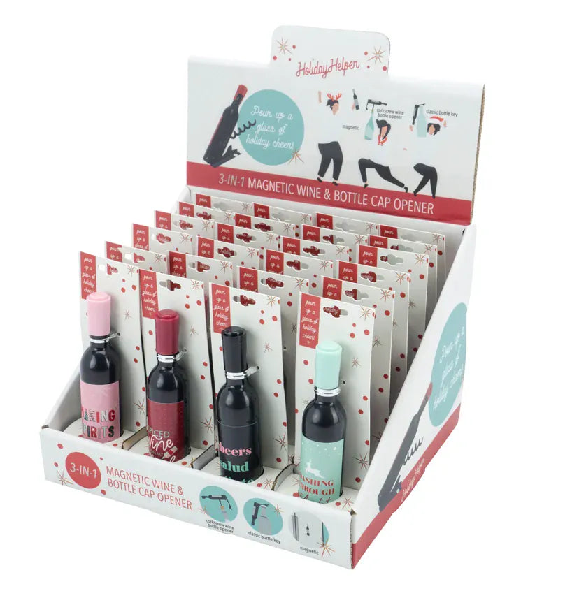 Distinctively Hers Home - Drinkware Holiday 3-in-1 Wine & Bottle Opener