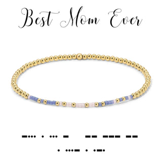 Dot & Dash Jewelry - Bracelets Best Mom Ever Dot & Dash 14K Gold Filled Stretch Bracelet