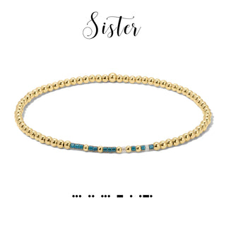 Dot & Dash Jewelry - Bracelets Sister Dot & Dash 14K Gold Filled Stretch Bracelet